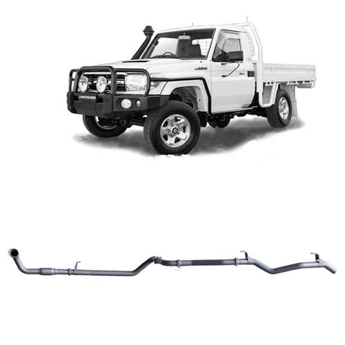 Redback Extreme Duty Exhaust to suit Toyota Landcruiser 79 Series 4.2L TD (01/2001 - 01/2007)