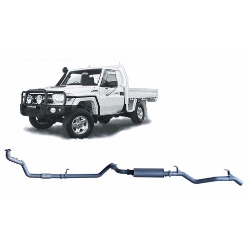 Redback Extreme Duty Exhaust to suit Toyota Landcruiser 79 Series 4.2L 1HZ (10/1999 - 01/2007)