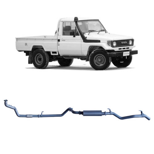 Redback Extreme Duty Exhaust to suit Toyota Landcruiser 75/78 Series 4.2L 1HZ (01/1990 - 09/1999)