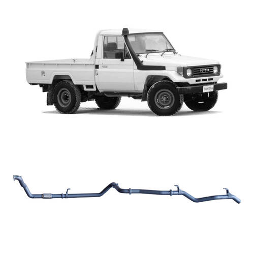 Redback Extreme Duty Exhaust to suit Toyota Landcruiser 75/78 Series 4.2L 1HZ (01/1990 - 09/1999)