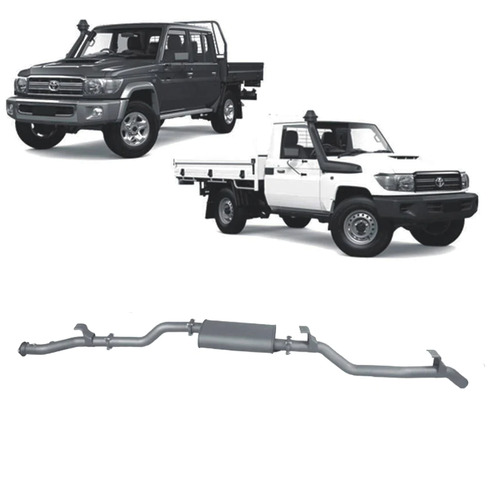 Redback Extreme Duty 3" Exhaust for Toyota Landcruiser 79 Series Single and Double Cab (11/2016 - on)