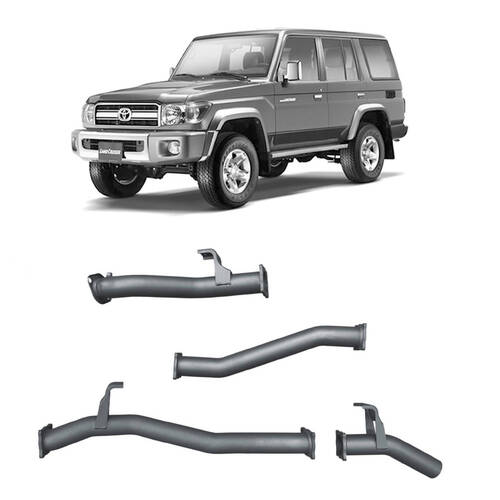 Redback Extreme Duty Exhaust for Toyota Landcruiser 76 Series Wagon (11/2016 - on)