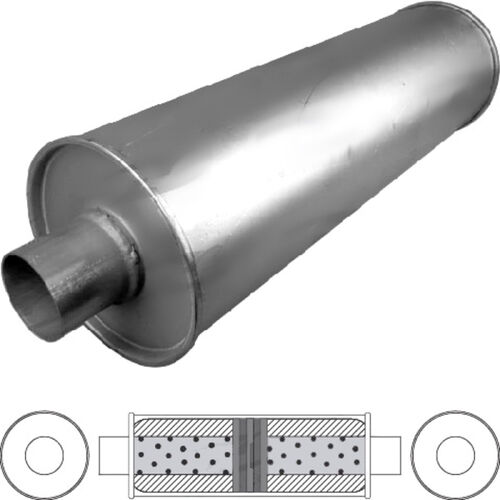 7" Rnd 24CC250 Baffled Glass Packed