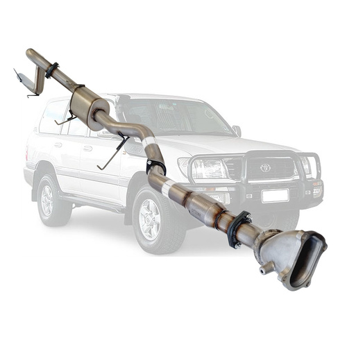 Performance Exhaust for Toyota Landcruiser 100 Series HDJ100 1HD-FTE Wagon 3 Inch Turbo Back Exhaust