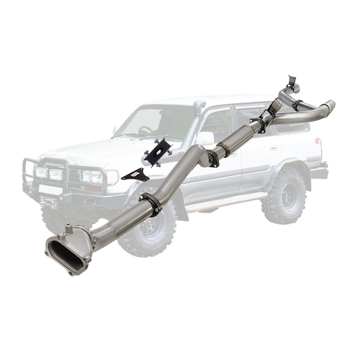 Performance Exhaust for Toyota Landcruiser 80 Series 4.2L 1HD 3 Inch Turbo Back Exhaust with Cast Dump Pipe 1990 - 1998