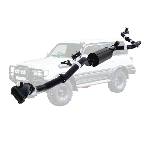 Performance Exhaust for Toyota Landcruiser 80 Series 4.2L 1HD 3 Inch Turbo Back Exhaust with Cast Dump Pipe 1990 - 1998