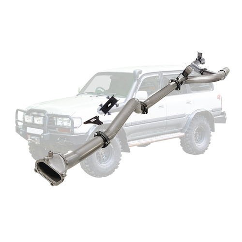 Performance Exhaust for Toyota Landcruiser 80 Series 4.2L 1HD 3 Inch Turbo Back Exhaust with Cast Dump Pipe 1990 - 1998