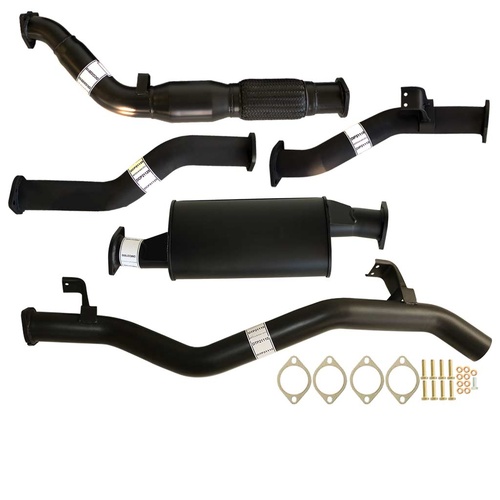 Performance Exhaust for Toyota Landcruiser 79 Series VDJ79R V8 2007 - 10/2016 D Cab Ute 3 Inch Turbo Back Exhaust