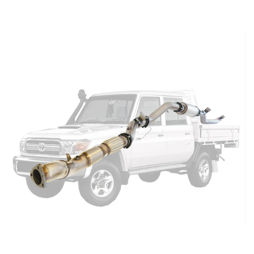 3.5" Stainless Turbo Back Exhaust for Toyota Landcruiser 79 Series VDJ79 UTE 4.5L V8 2016-On