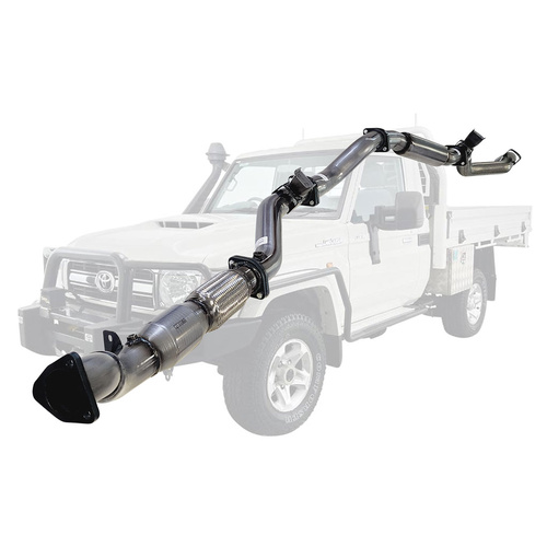 Performance Exhaust for Toyota Landcruiser 79 Series VDJ79R V8 Ute 2017 On 3 Inch Turbo Back Exhaust