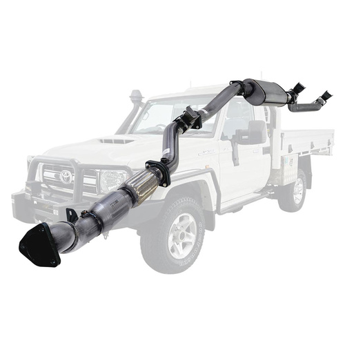 Performance Exhaust for Toyota Landcruiser 79 Series VDJ79R V8 Ute 2017 On 3 Inch Turbo Back Exhaust