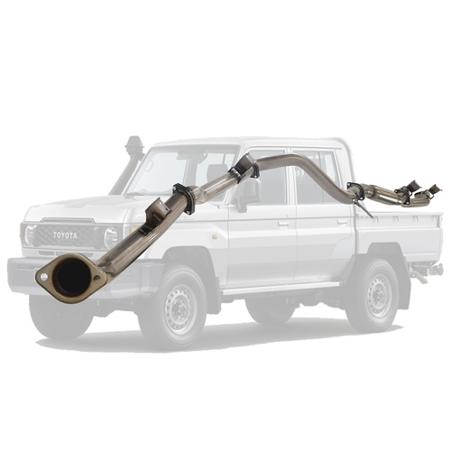 Performance Exhaust for TOYOTA LANDCRUISER 79 SERIES GDJ79 DCAB UTE 2.8L V8 2023 On 3" STAINLESS #DPF# BACK EXHAUST