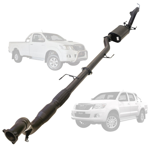 Performance Exhaust for TOYOTA HILUX KUN 3.0L16/26 3.0L 1KD-FTV D4D 2005 - 9/2015 3" TURBO BACK EXHAUST