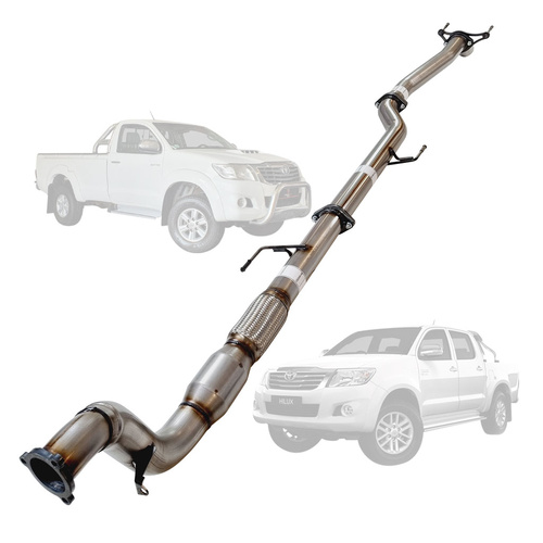 Performance Exhaust for TOYOTA HILUX KUN 3.0L16/26 3.0L 1KD-FTV D4D 2005 - 9/2015 3" TURBO BACK EXHAUST