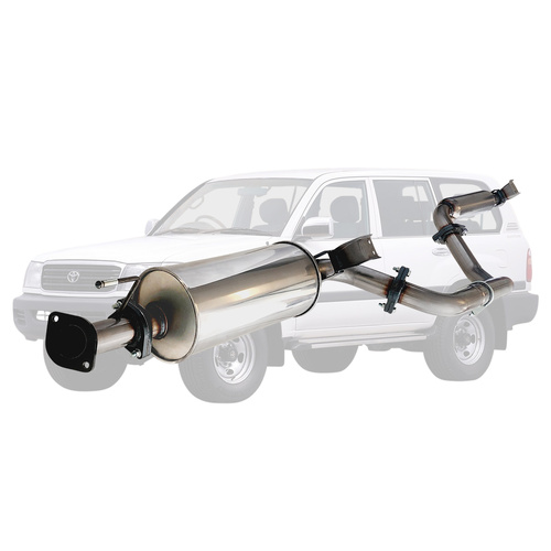Performance Exhaust for TOYOTA LANDCRUISER 105 SERIES FZJ105, HZJ105 4.2L, 4.5L 98 - 10/07 - 2 1/2" KIT Stainless Steel
