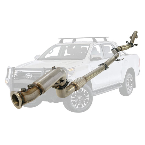 Performance Exhaust for Toyota Hilux N80 1DG-FTV 2.8L 4Cyl - October 2015-ON Turbo Back (DPF Model)
