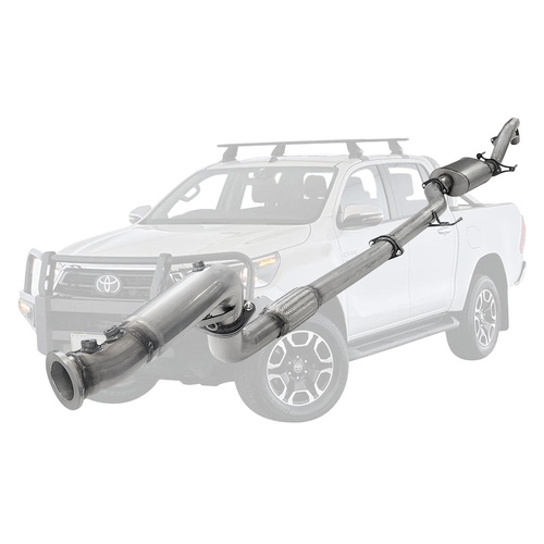 Performance Exhaust for Toyota Hilux N80 1DG-FTV 2.8L 4Cyl - October 2015-ON Turbo Back (DPF Model)