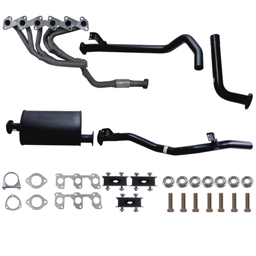 TOYOTA LANDCRUISER HZJ75 CAB CHASSIS, TROOP CARRIER, PICK UP, HZJ78 TROOP CARRIER 4.2L 1HZ DIESEL 1/90 -9/99 2 1/2 " HEADERS, CONPIPE + MUFFLER