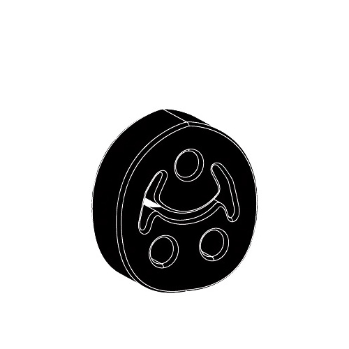 Redback Exhaust Rubber for Toyota Rav4 (09/1990 - 02/2006), Spacia (09/1990 - 02/2006), Tarago (09/1990 - 02/2006), Celica (09/1990 - 02/2006), Estima