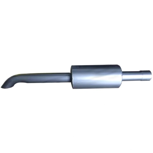  2" Baffled Tractor Hotdog with Curved outlet 