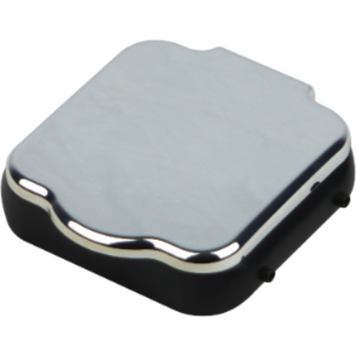 Tow bar hitch cover flap, Chrome blister