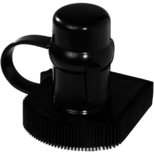 Shin protector with black PVC tow ball cover