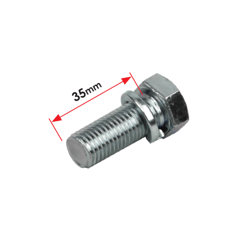 Class 2 tow bar bolts - 16 x 35mm Metric Zinc