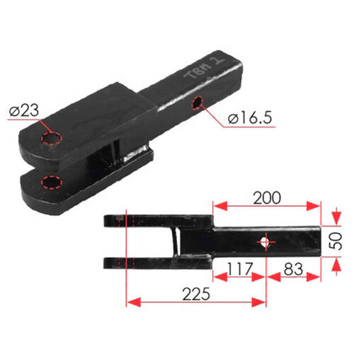 Class 4 heavy duty double lug hitch ball mount