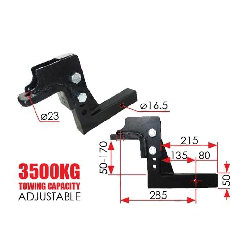 ADJUST BALL MNT 3500KG CAPACIT