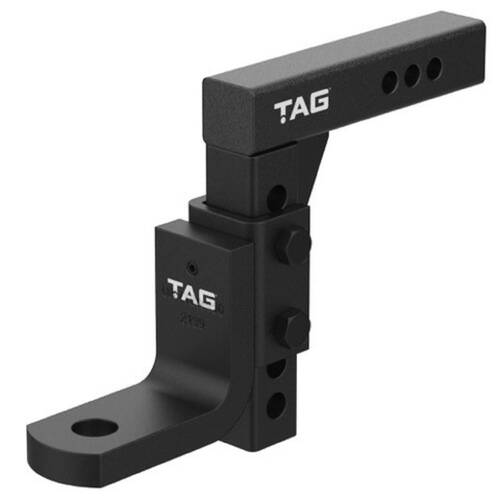 TAG Adjustable Heavy Duty Tow Ball Mount - 90 Degree Face, 50mm Square Hitch