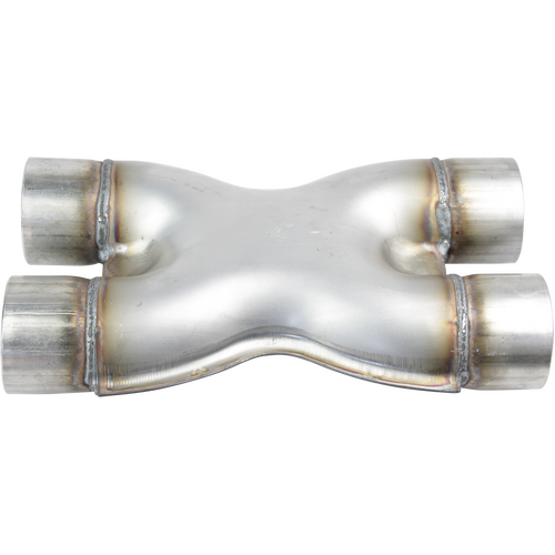 X-Pipe - Twin, 63mm(2-1/2"), 409 Stainless