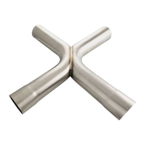 X-Pipe 2.25in. (57mm) OD Stainless 304 Brushed 90 Degree Bends