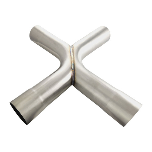 X-Pipe 3.5in. (89mm) OD Stainless 304 Brushed 90 Degree Bends