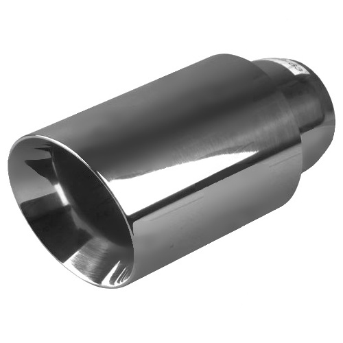 In 57mm(2-1/4"), Out 75mm(3"), L 200mm(8"), Stainless