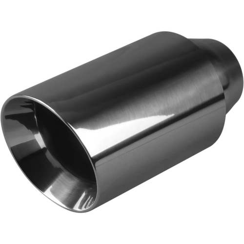 Redback Exhaust Tip 2 1/4" Inlet 3.5" Outlet 8" Longs Double Wall Angle Cut 