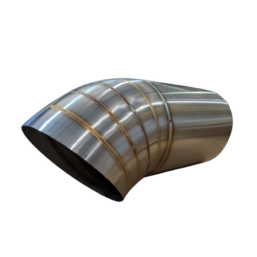 Redback Exhaust 3" Pie-Cut Dump Tip – TIG Welded Lobster Style