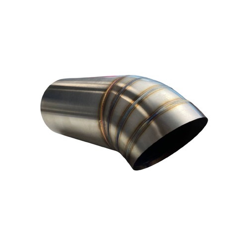 Redback Exhaust 3.5" Pie-Cut Dump Tip – TIG Welded Lobster Style