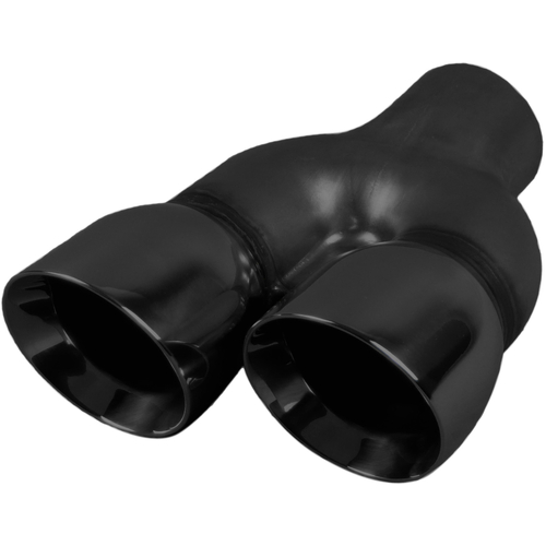 Dual 3" Right Hand Exhaust Tip with Matte Black
