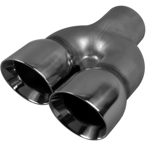 VE Commodore - Left, In 63mm(2-1/2"), Out 76mm(3")x2, Stainless