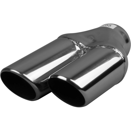 Right, In 51-76mm(2" - 3"), Out 76mm(3")x2, Stainless, Y722S