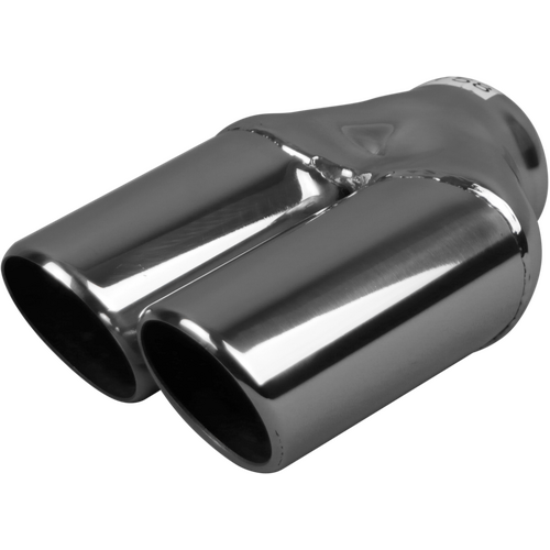 Left, In 51-76mm(2" - 3"), Out 76mm(3")x2, Stainless, Y723S