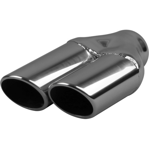 Right, In 51-76mm(2" - 3"), Out 76mm(3")x2, Stainless, Y724S
